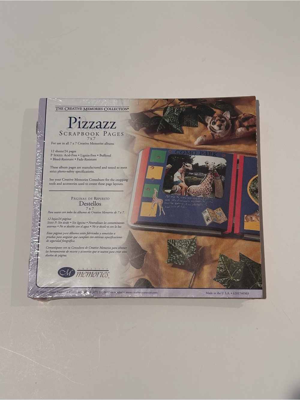 RETIRED Creative Memories Navy Blue Pizzazz Scrapbook Pages with Red Edge Trim